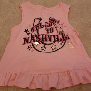 Girls peplum tank